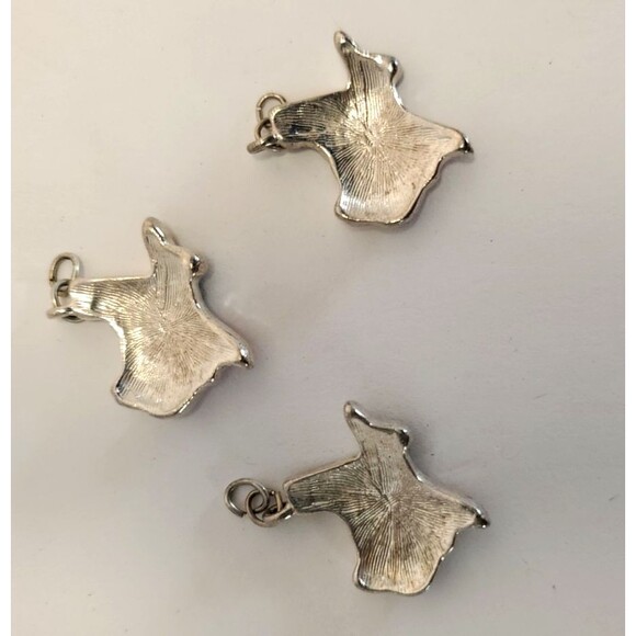 Three Texas Flag Charms Silver Tone Enamel Bracelet/Pendant/Earrings - Picture 2 of 3